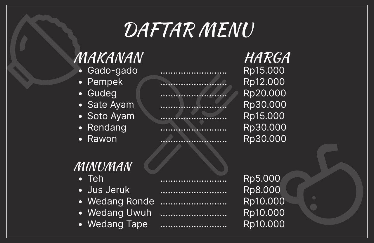 DaftarMenu